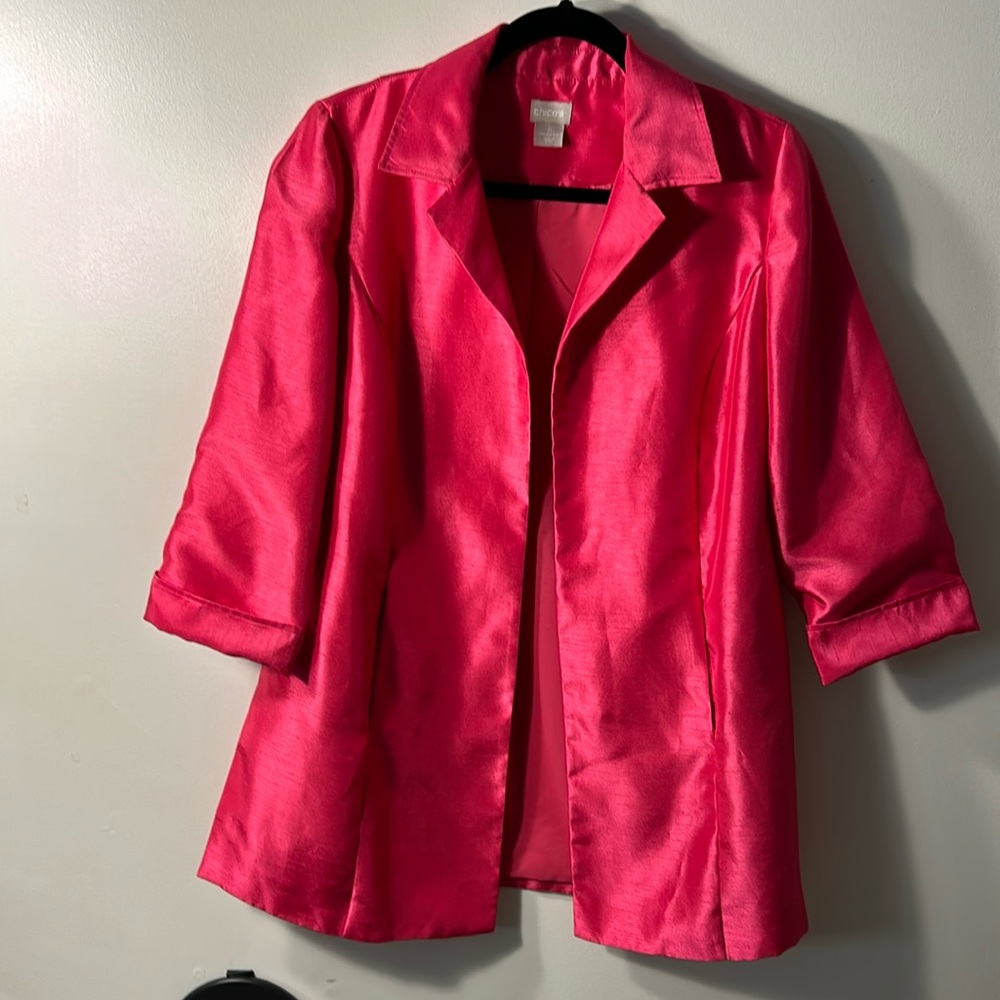 Chico’s  Pink Shiny Jacket